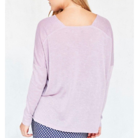 UO Lavender Boxy Oversized V-neck (NWOT) - Picture 2 of 10